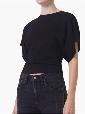 Agolde Britt Tee Black Small